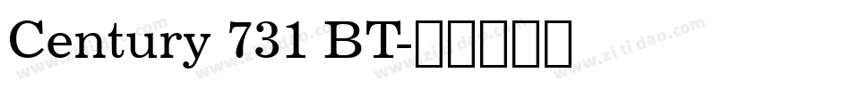 Century 731 BT字体转换